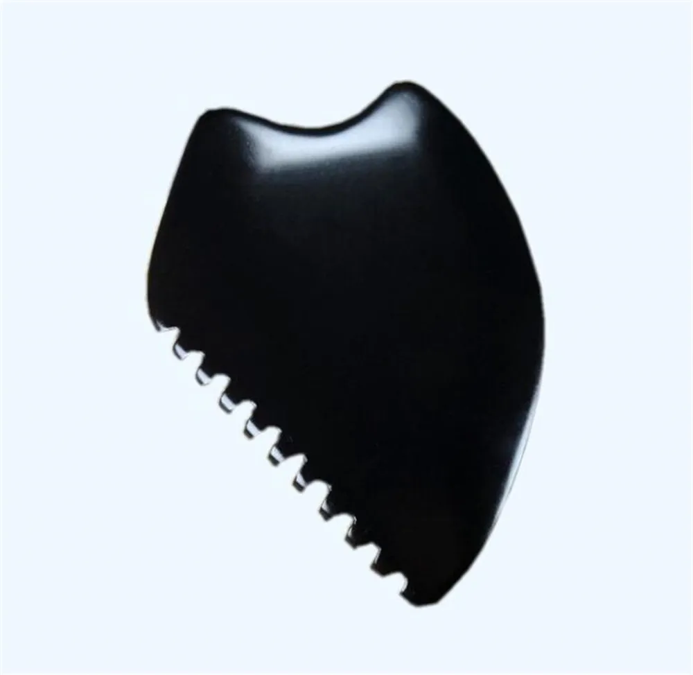 Массажные камни Rocks Big Gua Sha Инструменты для лица и тела GuaSha Соскабливание Bian Scraper Tool Black XB1