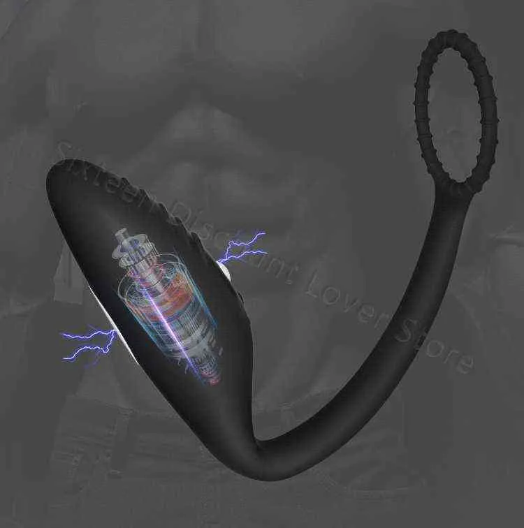 Electric Shock Prostate Massager With Wireless Remote Control_voghion.com