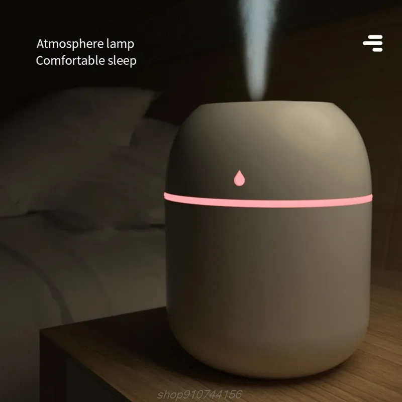 Diffusore Per Auto Portatile USB, Umidificatore 2-in-1 Con Luci LED E 2 Modalità Di Nebbia, Silenzioso Per Auto Casa Ufficio