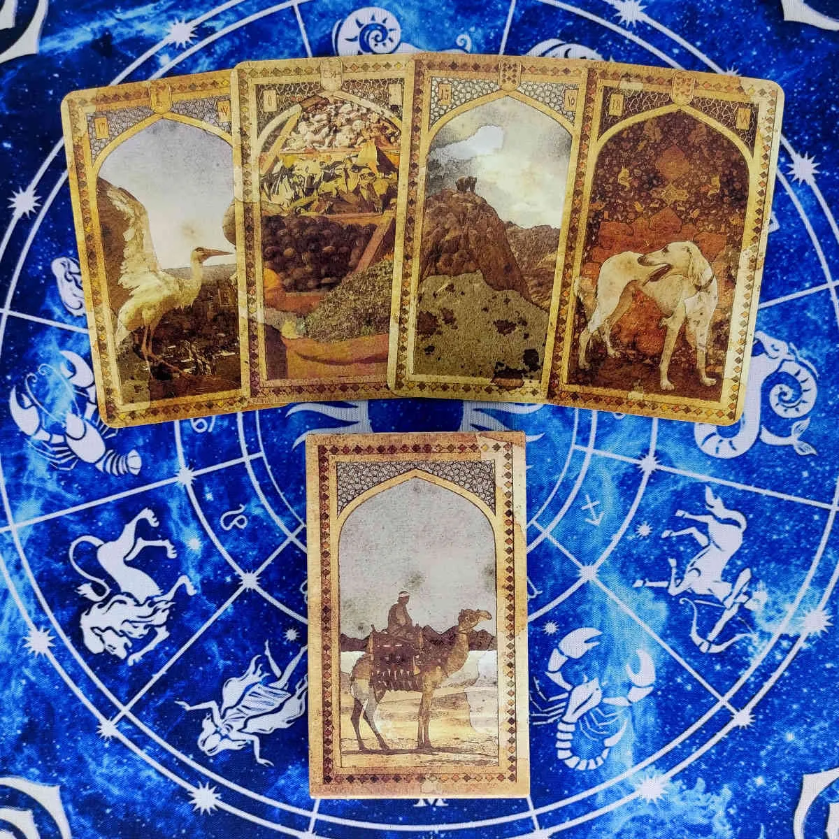 Velho árabe Lenormand Tarot Cartões Divination Deck Entertainment Party Board Support Support Shipping 40 Pçs / Caixa