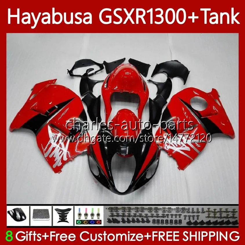 1300CC Hayabusa Per SUZUKI GSX-R1300 GSXR-1300 GSXR 1300 CC 74No.8 GSXR1300 1996 1997 1998 1999 2000 2001 GSX R1300 2002 2003 2004 2005 2006 2007 Fabbrica della carenatura rosso