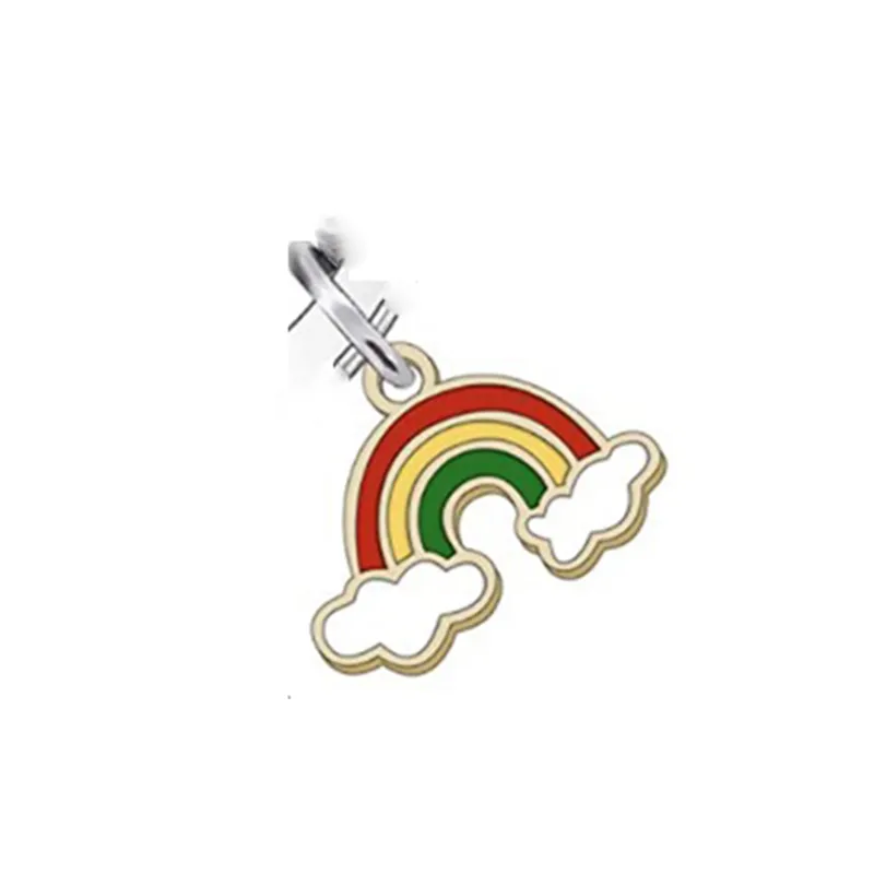 Teacher`s Day Keychain Fashion Rainbow Pendant Key Chain Car Keychains Creative Gift Keyring