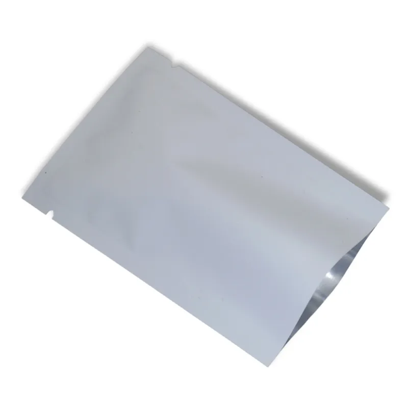 Aluminum Foil Vacuum Bags Zipper Seal Flat Pouch for Samples Storage Reclosable Smell Proof Heat Sealable