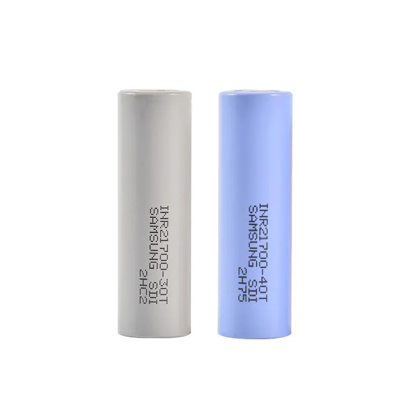 Top Quality INR21700 30T 3000mAh 40T 4000mAh 21700 Battery 35A 3.7V Grey Blue Drain Rechargeable Lithium Batteries For Samsung In Stock