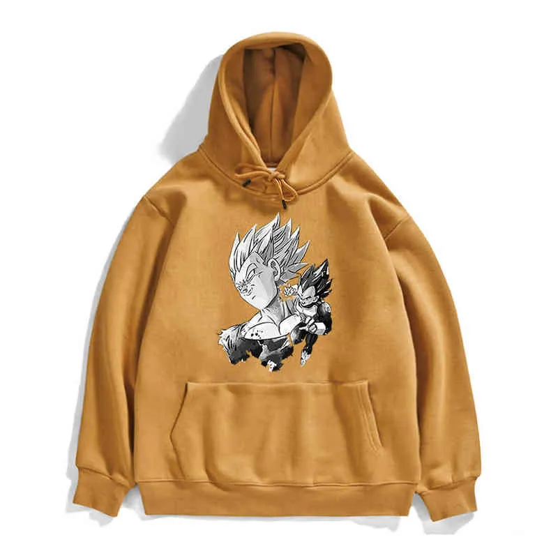 Japon Anime Sweat à capuche Saiyans Cool Impression Automne 2020 Sweats à capuche pour hommes Mode coréenne Homme Sweats à manches longues Casual Hommes Pull H1218