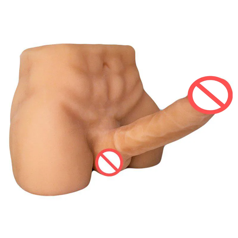 DGW Large Half Body Silicone Sex Doll with Strap-On Dildo Flesh Color for  Female Same Sex Use from Dhgate Dildos/Dongs - price 162.88