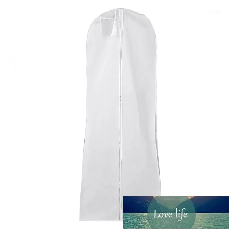 Skrzynki do przechowywania Bins 1,8 m Biała Biała Pochylanie Pokrywa Dust Suknia ślubna Duża Duża Oddychająca odzież z torbą1