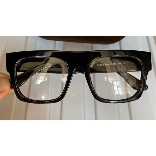 Солнцезащитные очки Fausto 5634 Black Block Frame Clear Lens Men Gafas de Sol Очки Высокое качество с коробкой Мужские солнцезащитные оassess бренда в продаже