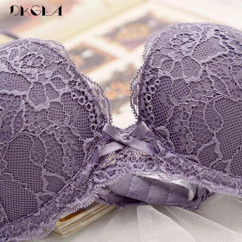 Fashion underwear cacique purple aesthetic crease bra 4 breasted , 90d 95d  100d , 55 - AliExpress