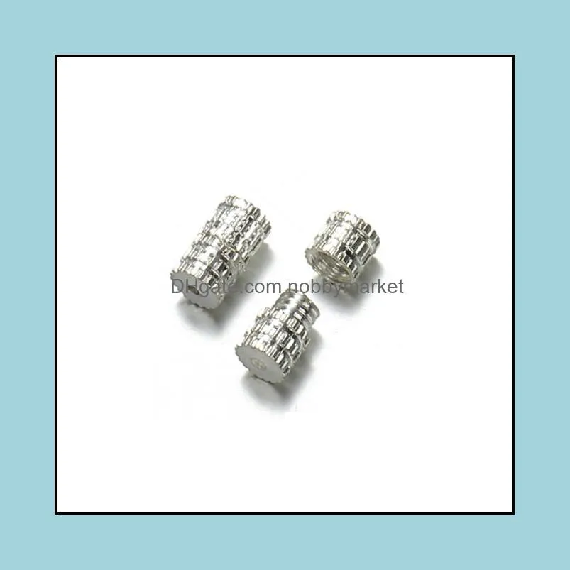 Cylinder Screw Fasteners Clasps Buckles for Jewelry Making Necklace Bracelet Rope End Closure Connector Diy Findings