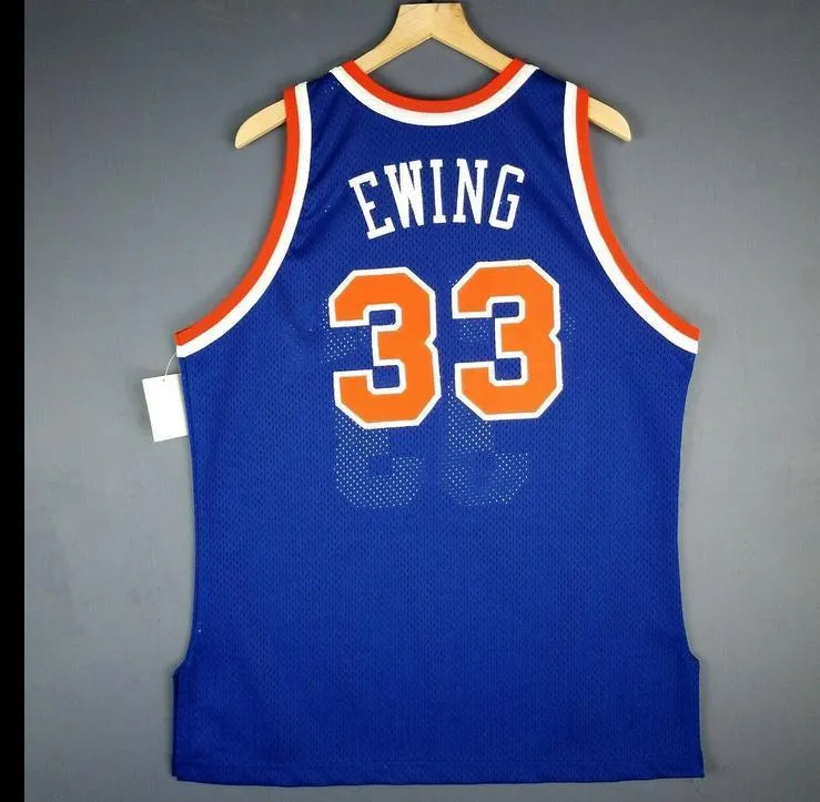 Personnalisé Hommes Jeunes femmes Vintage Patrick Ewing Vintage College Basketball Jersey Taille S-4XL ou personnalisé n'importe quel nom ou numéro de maillot