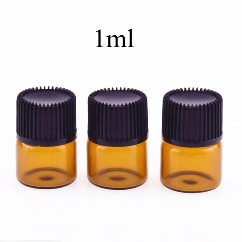 Amber Dropper Mini Glass Bottle Essential Oil Display Vial Small Serum Perfume Brown Sample Container Mini Empty Liquid Sample Vial