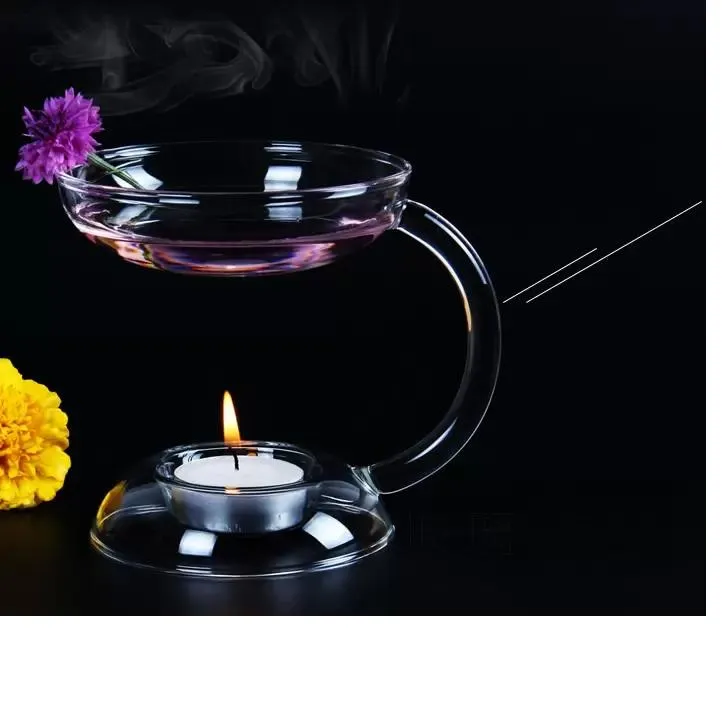 Ljushållare Aromaterapi diffusor för aromaterapi pyrex glas bröllopsfest dekoration hem inredning bröllop gåvor