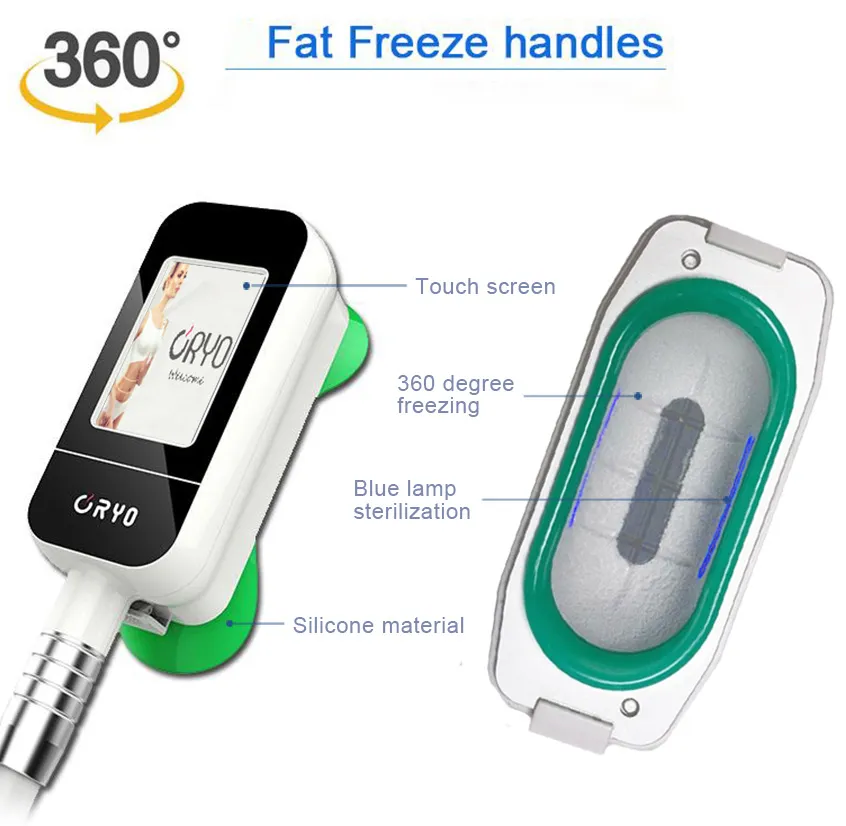 cryo head Cryolipolysis Fat Freeze dimagrante Accessori per la maniglia per l'uso della macchina