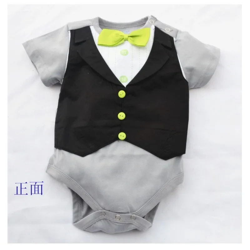 Baby Bodysuits Black Boils Bodysuit 100% хлопок Новорожденные костюмы Bebe Ropa Tuxedo 210413