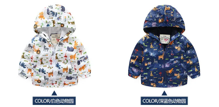  Spring Autumn 2-10 Years Children Sports Long Sleeve Baby Tops Outwear Full Print Cartoon Kids Boys Outdoor Hooded Jacket (12)