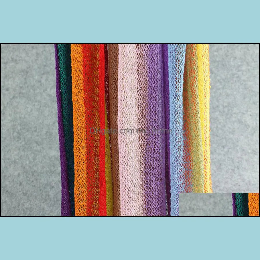 3 Colors Rainbow Mohair Wrap Newborn Stretch Swaddling Photography Props Infant Blanket Soft Photo Prop Blankets For 0-2M Baby Z4508