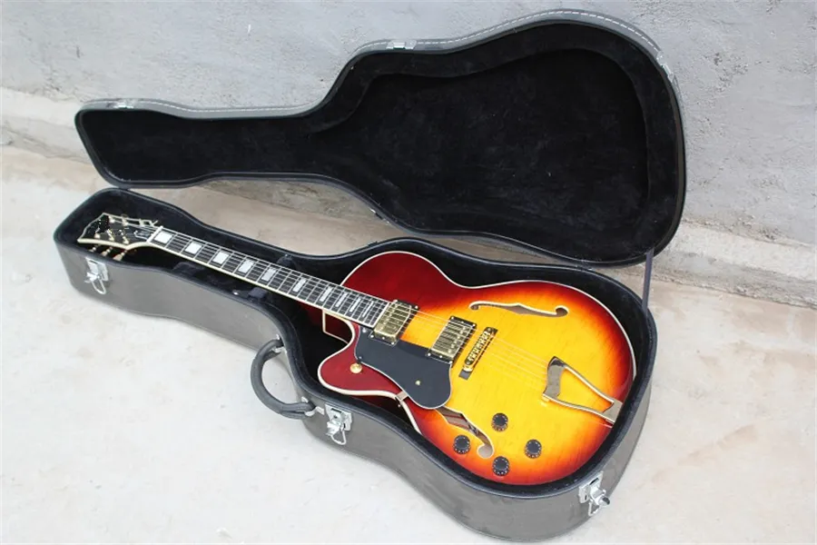 left handed semi hollow body guitar