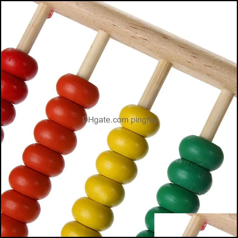 Baby Toy Wooden Abacus Colorful Small Numbers Counting Calculating Beads Kids Math Learning Early Educational Toy