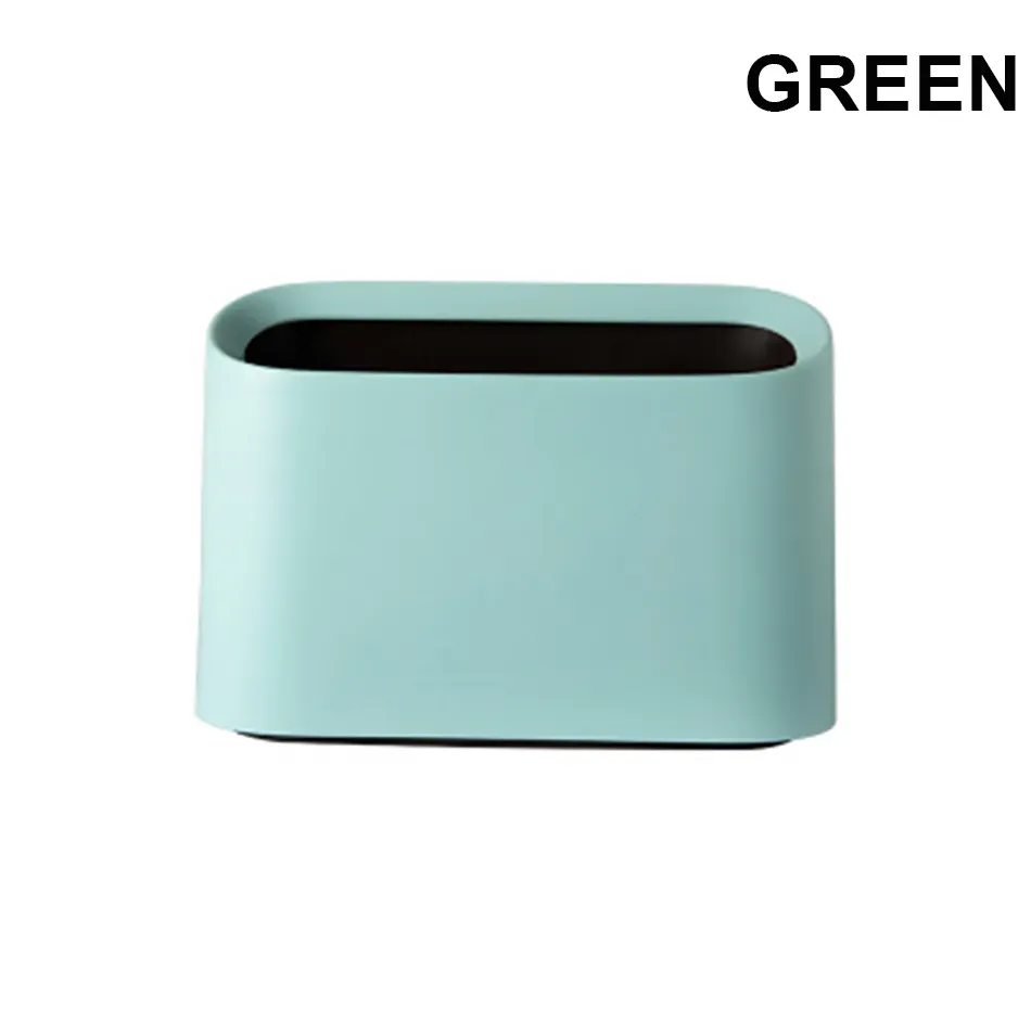 Cute Desk Trash Can Mini Office Bin, Shakeable Debris Storage Box By