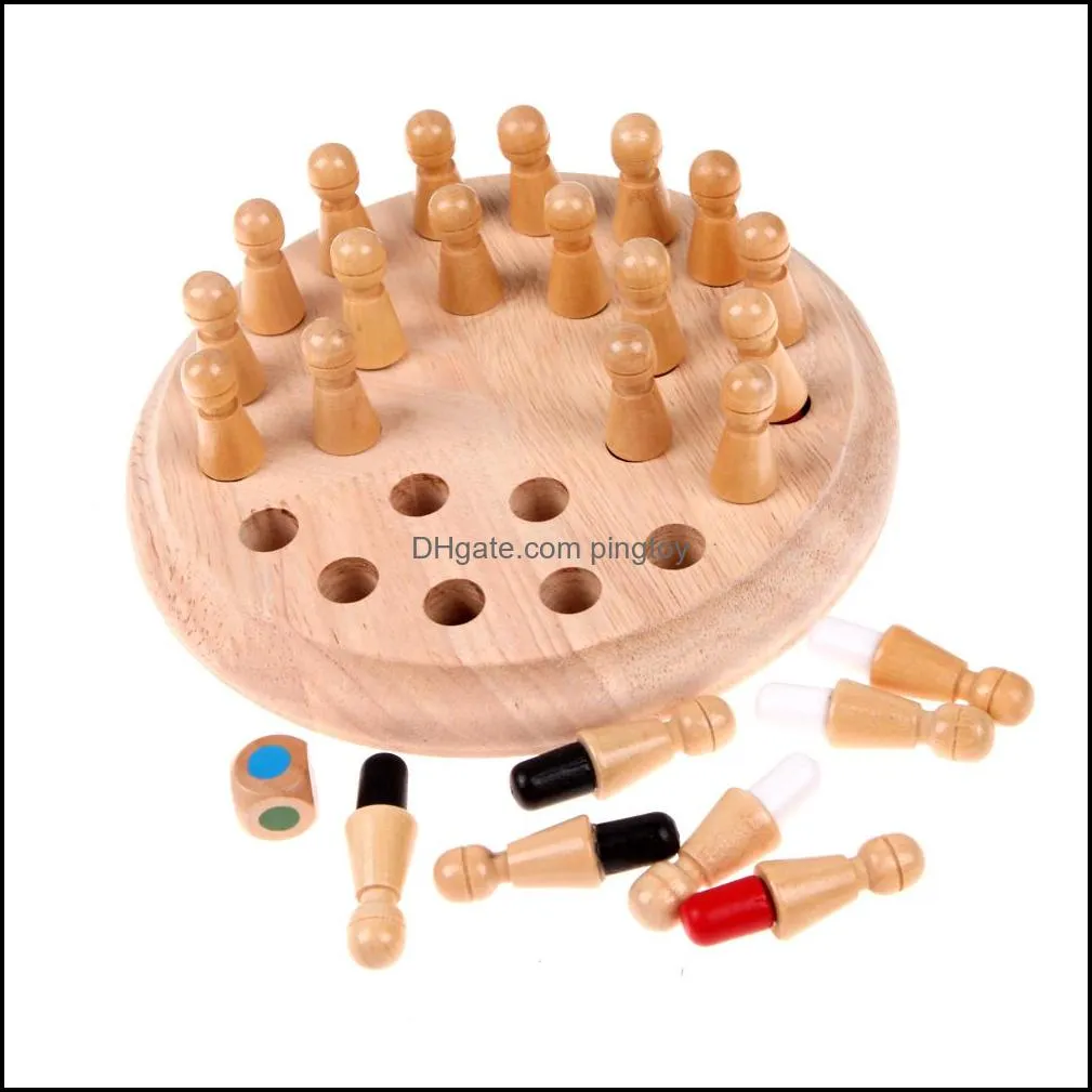 Kids Wooden Memory Match Stick Chess Game Toy Kids Montessori Educational Block Toys Gift Children Early Educational Wood Toy