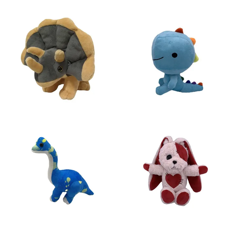 Brinquedos de pelúcia Novo Cute Triceratops pelúcia animais dinossauro coelho brinquedo boneca para presentes infantis