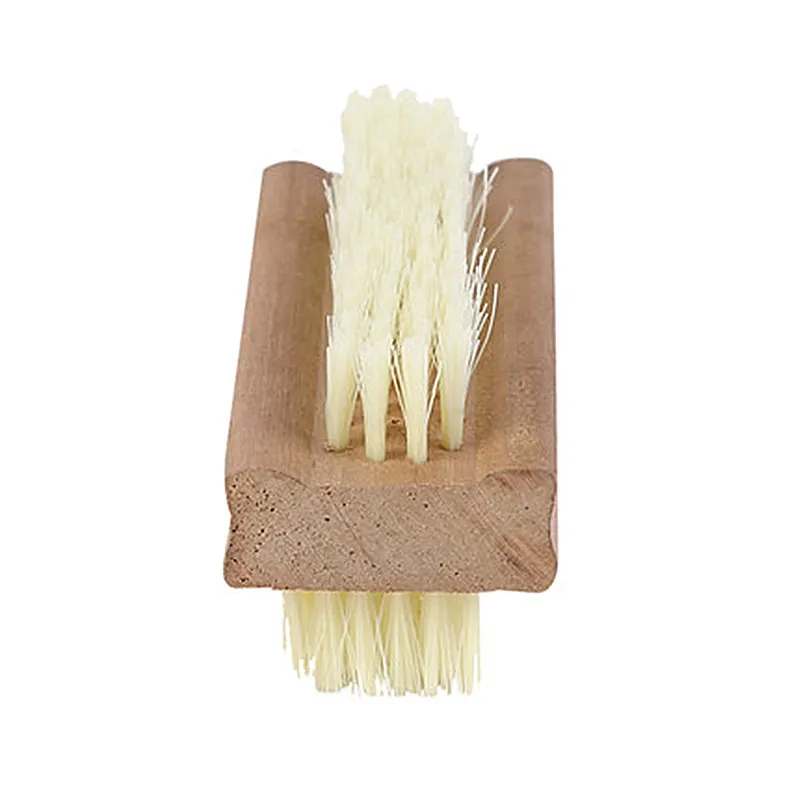 Spazzola per massaggio in legno Prodotto per la pulizia delle unghie a due lati Prodotto per la pulizia delle unghie compatto e delicato Alta qualità