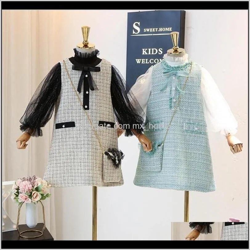 kids clothes girls set autumn winter wool coats and skirts boutique kids clothing sets fashion casual teenager fall outfits 201027