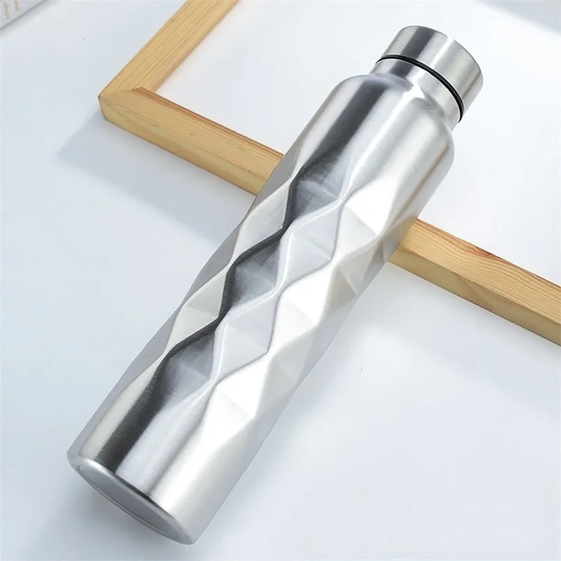 1000ml Single-wall Stainless Steel Water Bottle Gym Sport s Portable A Free Cola Beer Drink Big Capacity 210908