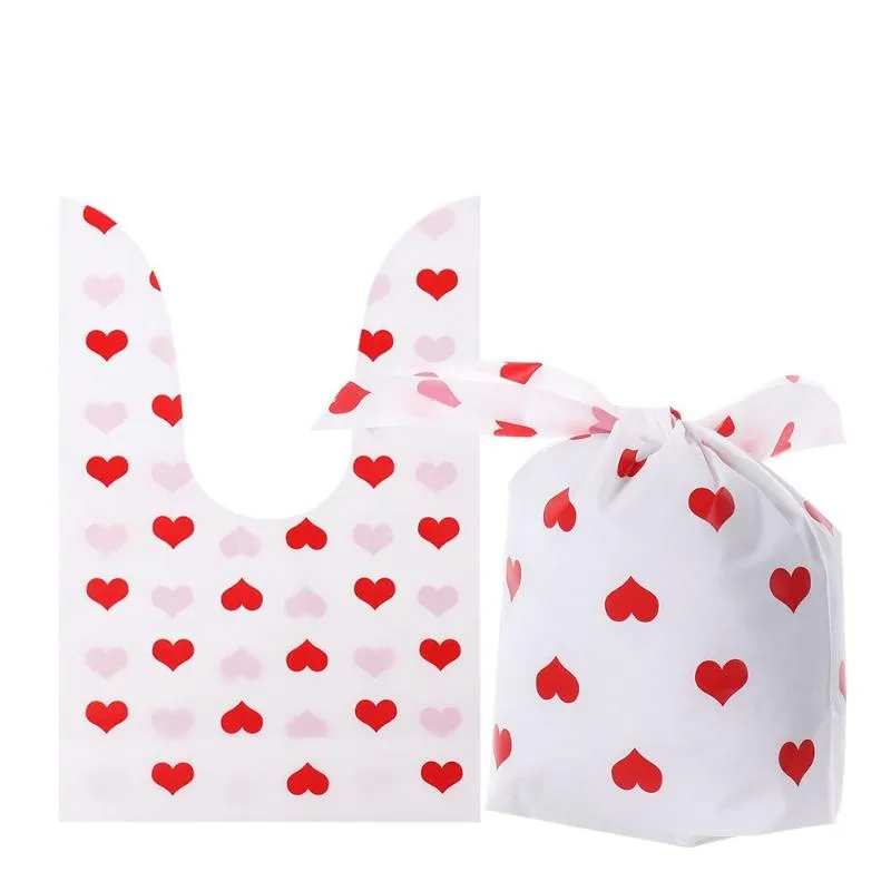 Geschenkpapier, Geschenktüte, Kekse, Geschenke, Verpackung, Party-Dekoration, Valentinstag-Boxen, Gastgeschenke, süße Kekse, Süßigkeiten, Herz, bedruckt