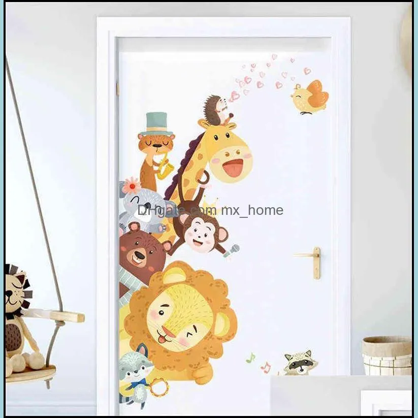 Decorative Stickers Vinyl Wall Sticker Children`s Room Kawaii Decor Bedroom Baby Nursery for Kids Rooms Boys Decoration 1112