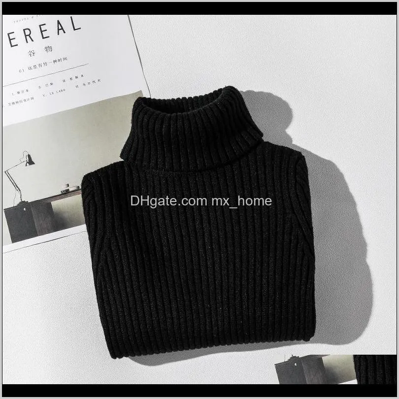 girls sweaters turtleneck solid color knitting sweater autumn children clothing white pullover kids tops 2t 3t 4t 8 12 13 years 201104