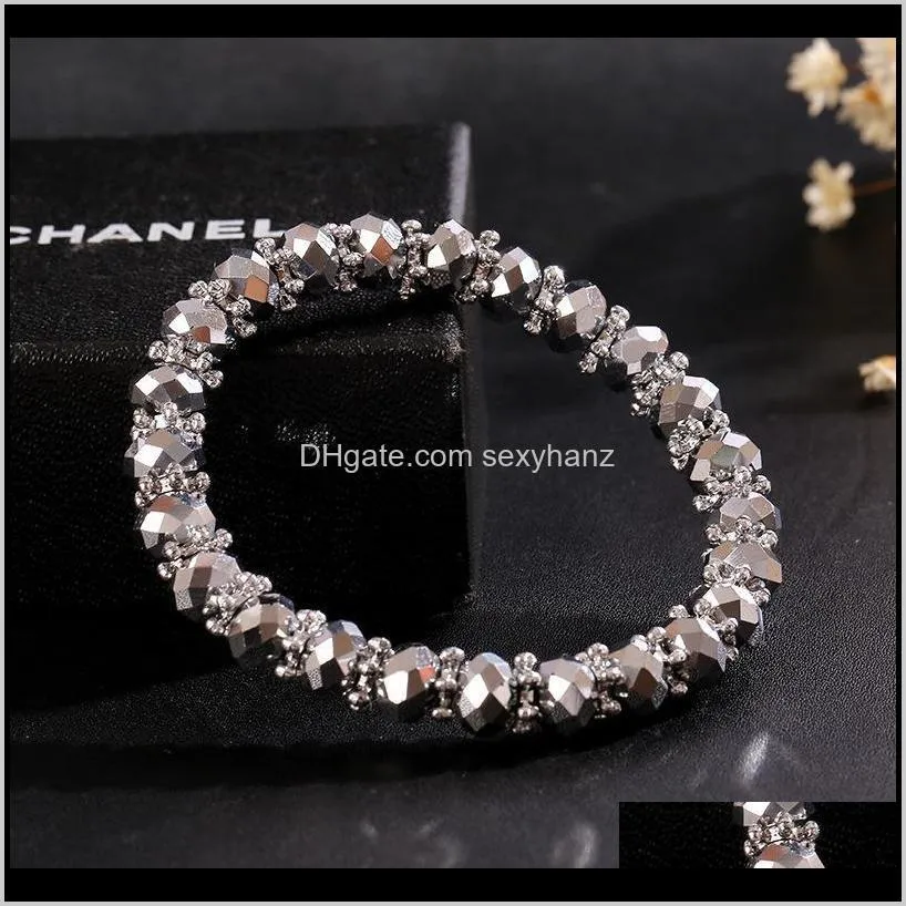 bead women bracelet fashion colorful candy bracelet women high quality multicolor crystal beads bracelets for jewelry gift