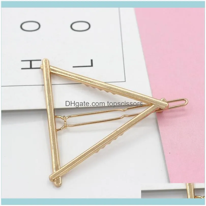 Fashion Hair Clip Elegant Design Triangular Moon Lip Round Barrette Stick Hairpin Pins Head Accessories For Women1
