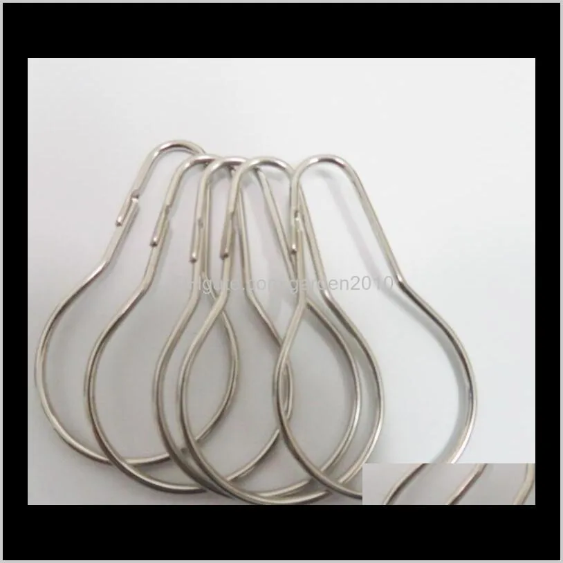 shower curtain hooks bathroom rustproof stainless steel rings hook polished chrome