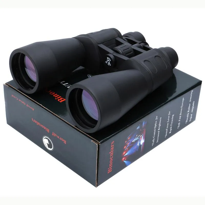 Jumelles télescope Borwolf 10-380X100 Grossissement élevé Zoom longue portée 10-60 fois Chasse HD Professiona