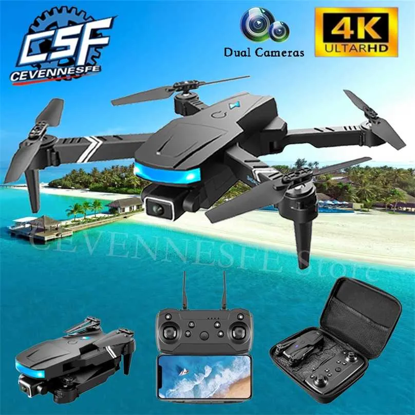 LS878 DRONE 4K HD Dual Camera FPV WiFi Altitude Hold Mode Foldbar Profesion Quadcopter Helicopter RC Mini Drones Toys