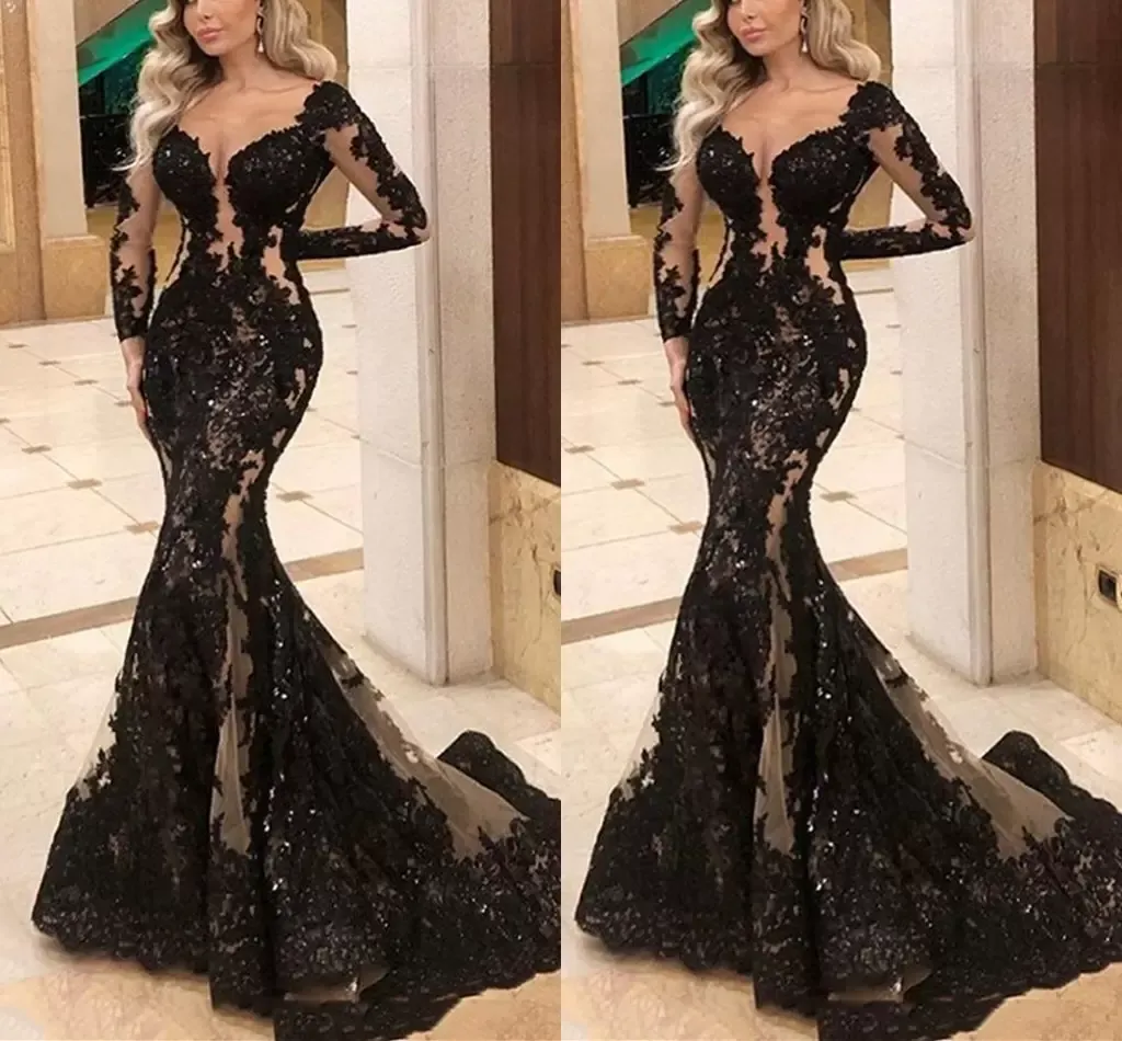 Sober Look Designer Black Color Gown for Party Wear | TheIndianFab