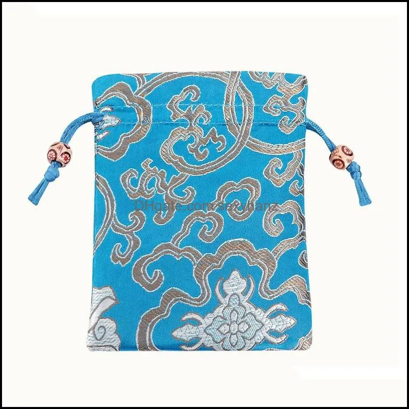 Damask creative pouches jewelry pouch silk drawsting bags chinese style jewelry bags Bracelet Bag 605 Z2