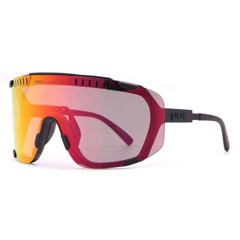 DEVOURS UV400 POC Outdoor Bike Sports Sunglasses Cycling Glasses for Men and Women Eyewear 220120