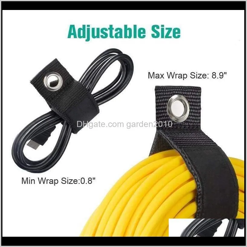 1pc heavy duty storage straps extension cord holder organizer fit with garage hook pool hose hangers strongly viscous gadget