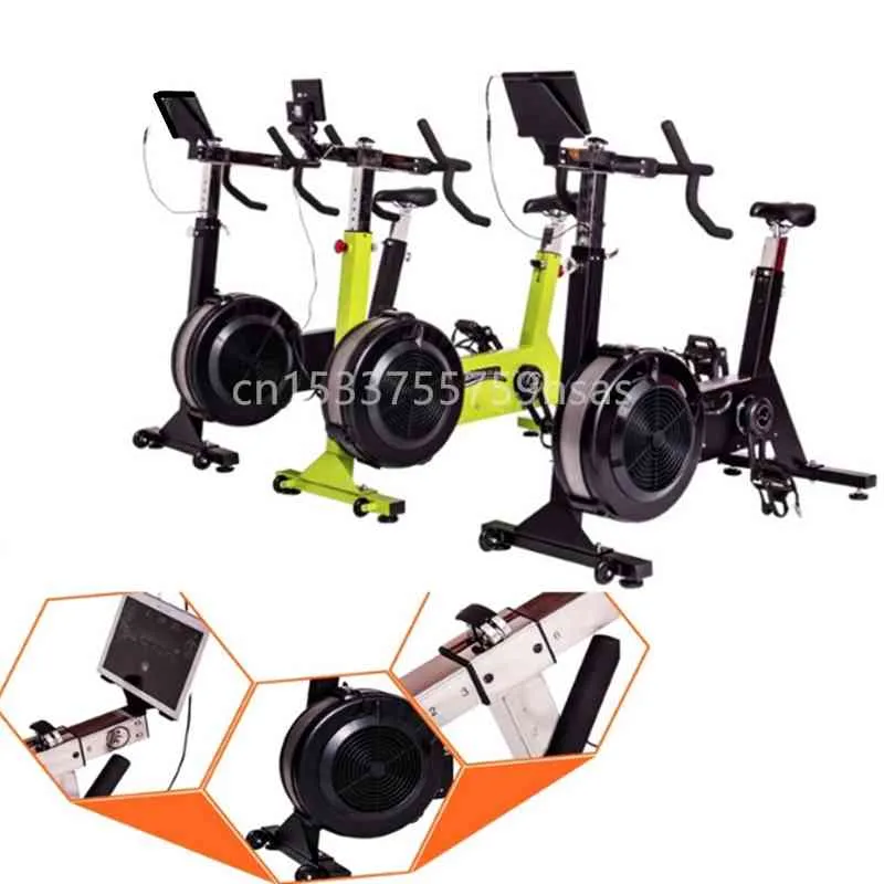 Air Resistance Spin Fitness Bike With Wind Fan For Indoor And