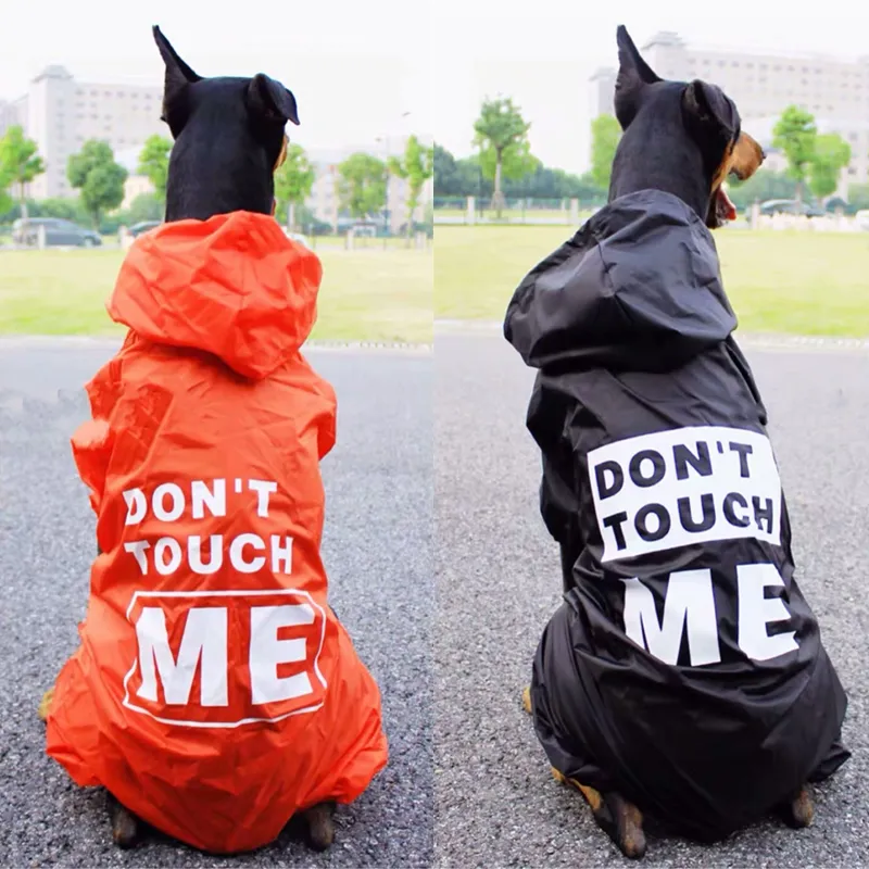 Combinaison imperméable pour chien, manteau de pluie moyen et grand, vêtements d'extérieur pour animaux de compagnie, chiot Doberman Labrador Husky