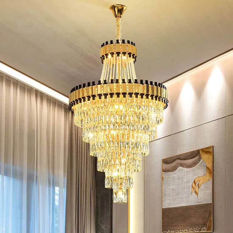 Lustres En Cristal Modernes Américains Lumière LED Lustre De Luxe ...