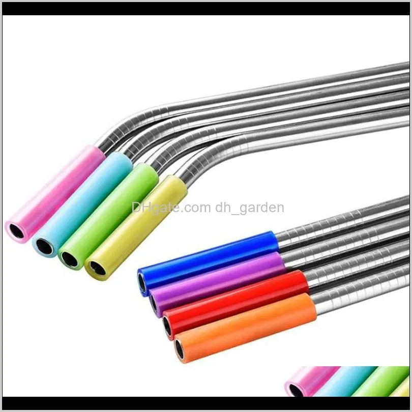 silicone tips cover for stainless steel drinking straw silicone straws tips fit for 6mm wide straws silicone tubes straw cover dbc