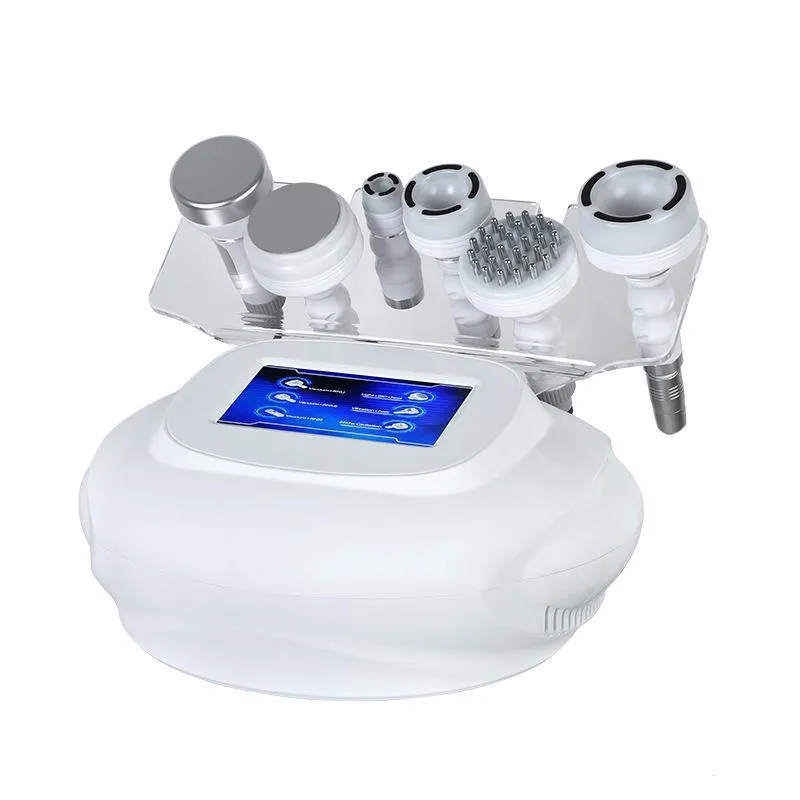 6 in 1 Vacuum Ultrasonic 80K Cavitation Radio Frequency RF Vacuum Massager per la cura della pelle Macchina dimagrante Macchina per perdere peso