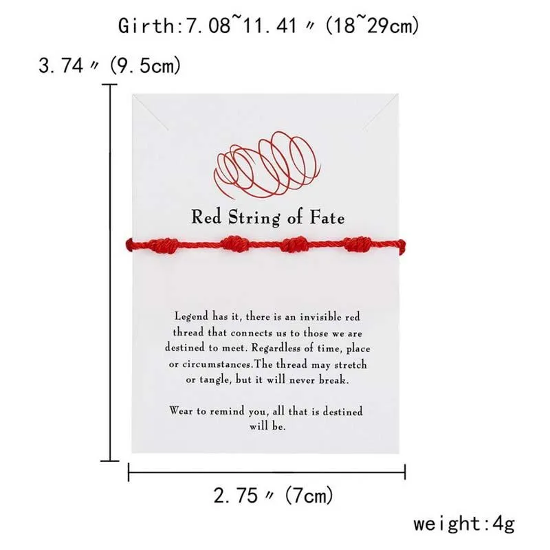 Теннисные парные браслеты для парня, девушки, подарки для отношений на расстоянии, одинаковый браслет для него и ее 7, красная нить Fate2114