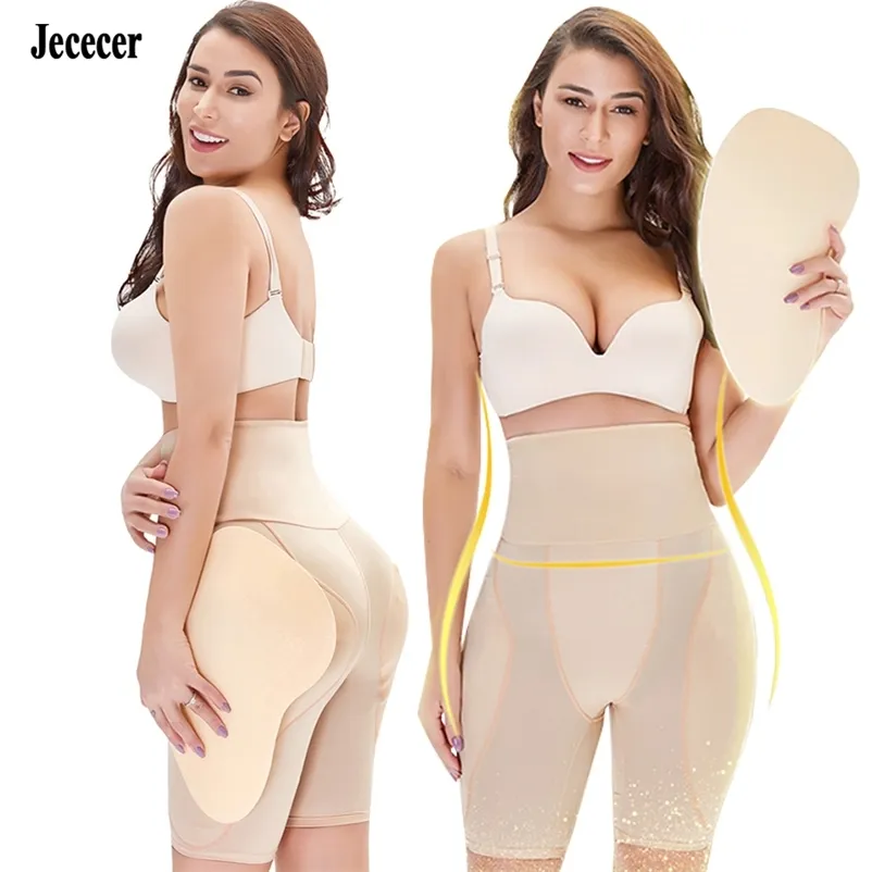 Hoge Taille Trainer Body Shapers Slanke Buik Broek Fake Ass Butt Lifter Heupkussens Dij Controle Slipje Shapewear Voor vrouwen 210810