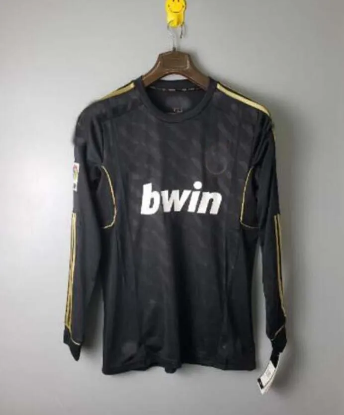 Vintage Real Madrid Football Jersey Long Sleeve Retro Soccer