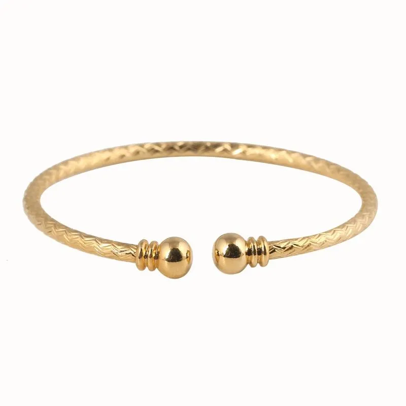 Bangle Gold Plated Free Size Openable Dubai Africa Bangles For Women Men Ethiopian Bracelets African Jewelry